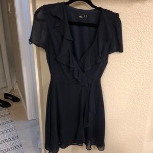ASOS Navy Blue Wrap Dress